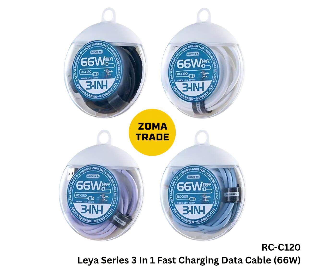 REMAX  LEYA SERIES 3 IN 1 LIQUID SILICONE 66W RC-C120